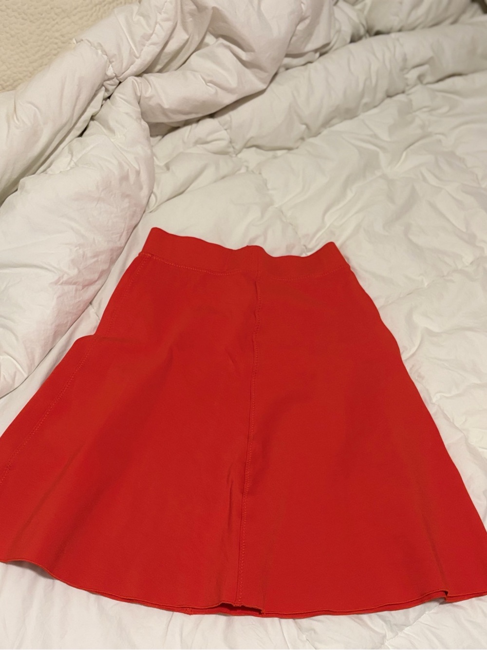 Ann Taylor Red Circle Skirt - Flared Everyday Style